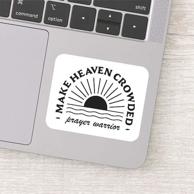 Adesivo Torne o céu lotado Guerreiro da oração (Detalhe)