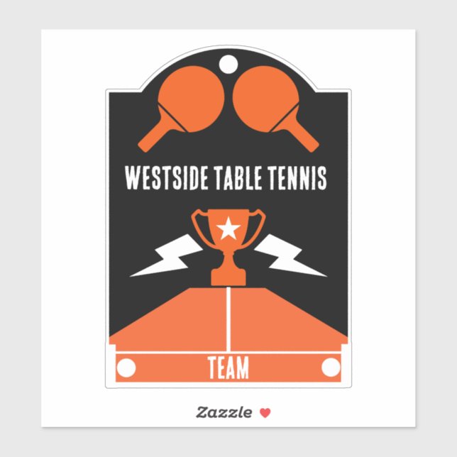 Adesivo Torneio de Tênis de mesa de  (Folha)