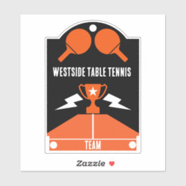 Adesivo Torneio de Tênis de mesa de