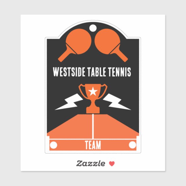 Adesivo Torneio de Tênis de mesa de  (Folha)