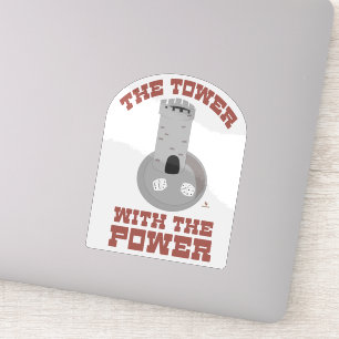 Adesivo Torre Com Dados de Poder Jogo Épico Castelo