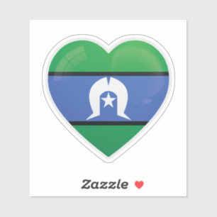 Adesivo Torres Straits Islands Love Flag