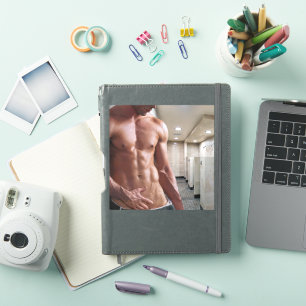 Adesivo Torso masculino musculoso sem camisa de SlipperyJo
