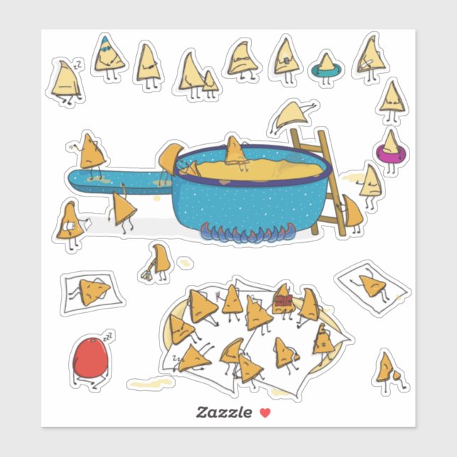 Adesivo Tortillas just want to have fun (Folha)