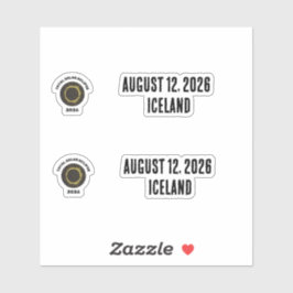 Adesivo Total Solar Eclipse 2026 Totality Custom Vinyl