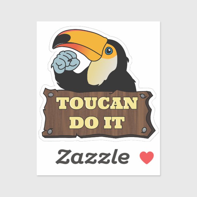 Adesivo Toucan Do It | (Folha)