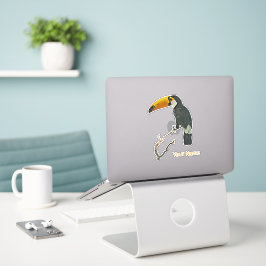 Adesivo Toucan Retrait Animal Tropical Bird Design