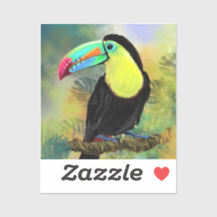 Adesivo Toucan Sticker Toco Pássaro