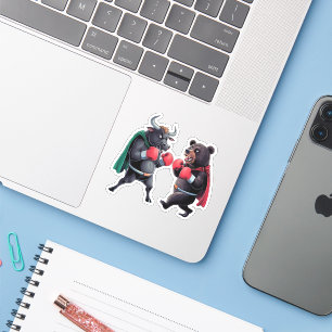 Adesivo Touro e Urso