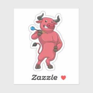 Adesivo Touro nas Trevas com Dart