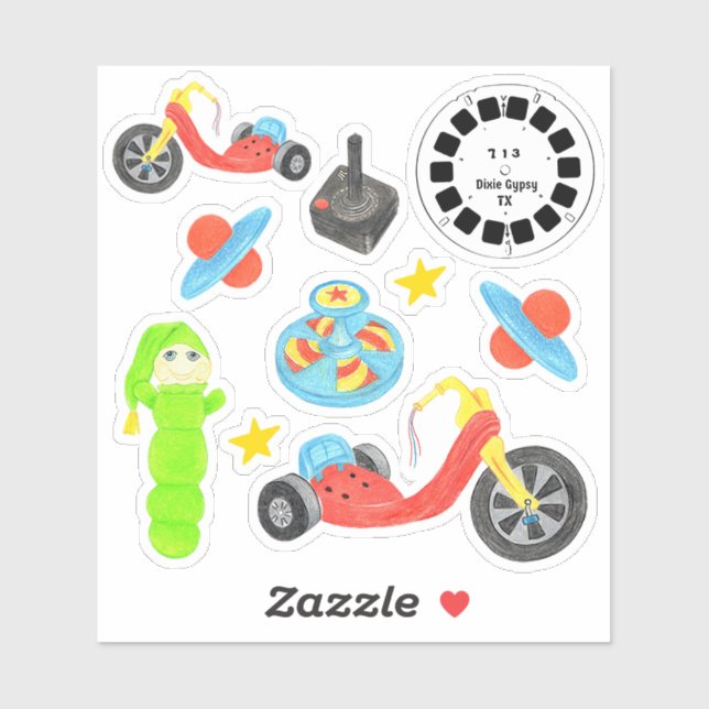 Adesivo Toys of the 80's (Folha)