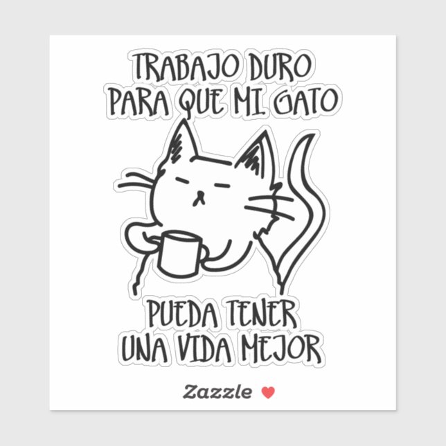 Adesivo Trabajo duro (Folha)