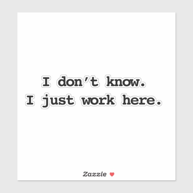 Adesivo trabalhe aqui (Folha)