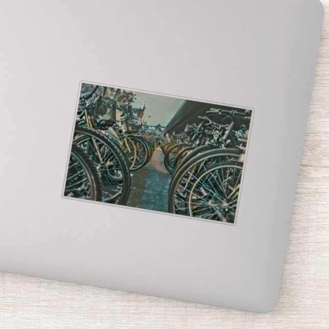 Adesivo Trabalho de arte de ciclismo de vinheta (Detalhe)