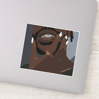 Adesivo Trabalho de arte preto (amor negro)