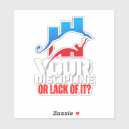 Adesivo Trader motivation | Bull | Discipline