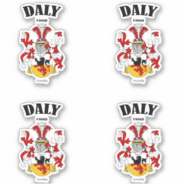 Adesivo Tradução e significado irlandês Daly Crest (x4)