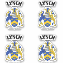 Adesivo Tradução e significado irlandês do Lynch Crest (x4