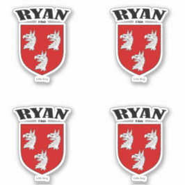 Adesivo Tradução e significado irlandês Ryan Crest (x4)