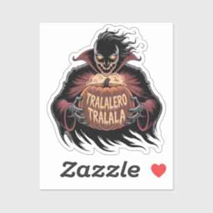 Adesivo Tralalalero Tralala Vampire Pumpkin Halloween