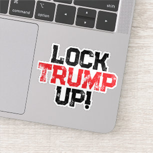Adesivo Trancar Trump na Cadeia Laptop Político