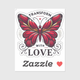 Adesivo Transform with Love Sticker – Crimson Butterfly Sy