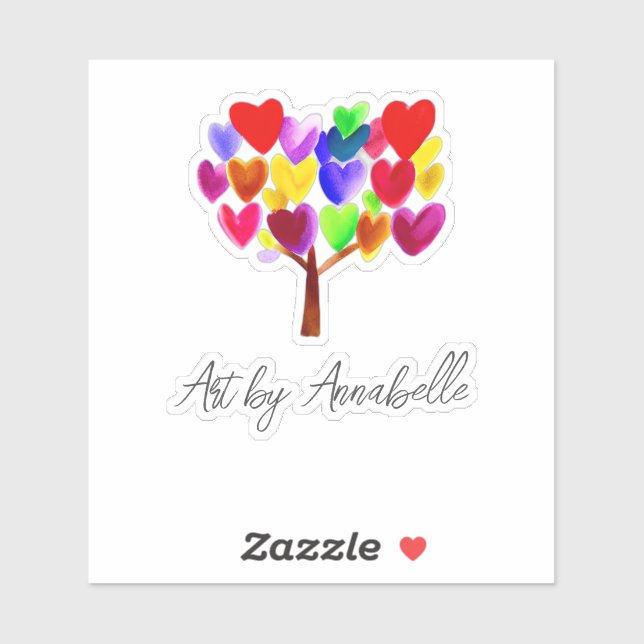 Adesivo Transforme o Trabalho de arte do seu filho ou o de (Folha)