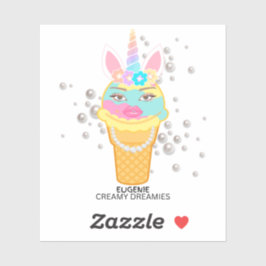 Adesivo Transparent Unicorn Sticker 