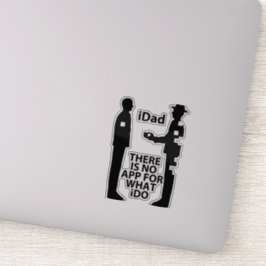 Adesivo Transparente "NO APP 4 iDAD"