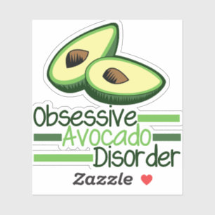 Adesivo Transtorno Obsessivo do Avocado