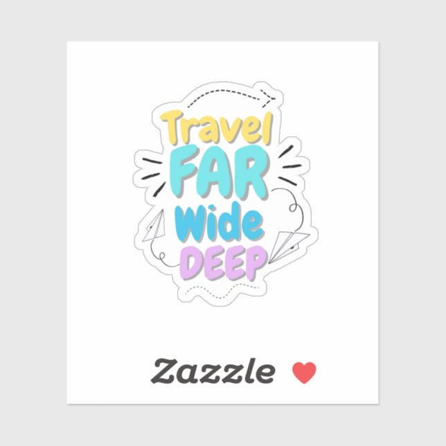 Adesivo Travel Quote Sticker  (Folha)