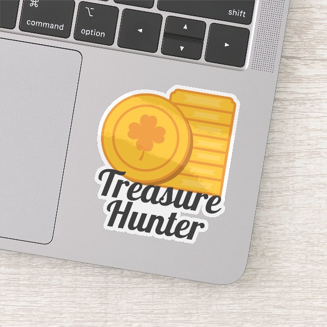 Adesivo Treasure Hunter St Patrick's Day Gold Coins (Detalhe)