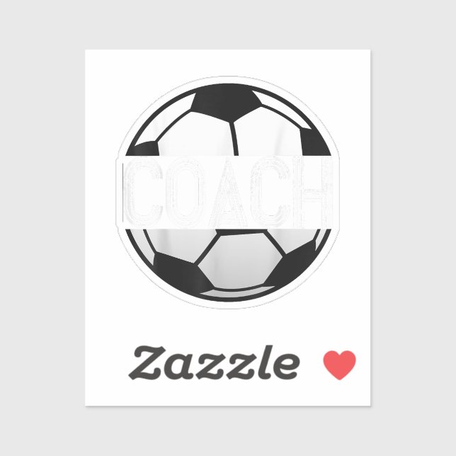 Adesivo Treinador de futebol T-Shirt Excelente Coaching Es (Folha)