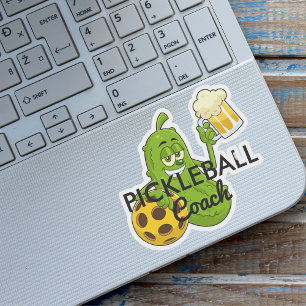 Adesivo Treinador de Pickleball Engraçado e Bonito Persona