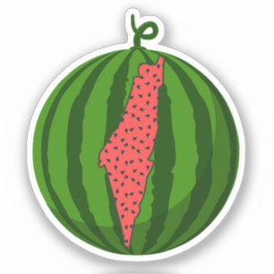 Adesivo Trendy Cute Watermelon Palestine - Trabalho de art