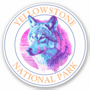 Adesivo Trendy Wolf Art, Parque Nacional Yellowstone, Círc