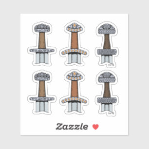 Adesivo Três Hilts de Espada