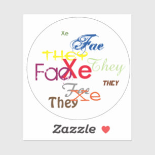 Adesivo Três Neopronounes Por Toda A Vara