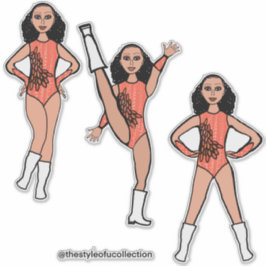 Adesivo Tri-Pose Dancer Flamingo #2  Sticker