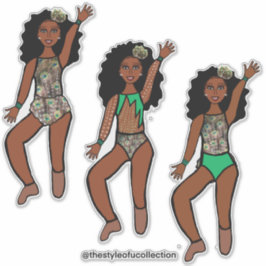 Adesivo Tri-Styled Dancer Peacock #1 