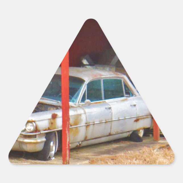 Adesivo Triangular 1963 Silver Sadan deville (Frente)