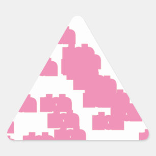 Adesivo Triangular 888 rosa com sorte