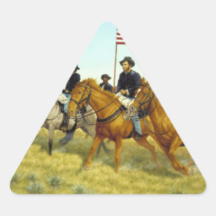 Adesivo Triangular A Batalha de Prairie Dog Creek por Ralph Heinz