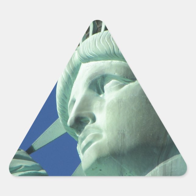 Adesivo Triangular A Estátua Da Liberdade Na Nova Iorque (Frente)