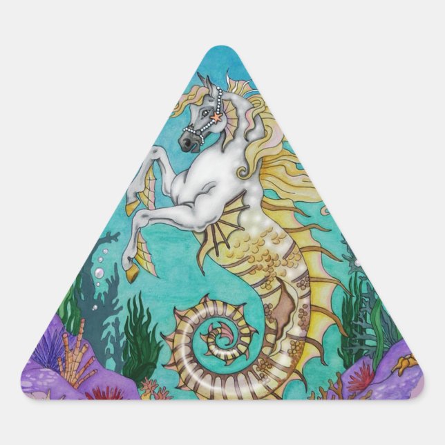 Adesivo Triangular Abaixo de ÁguaCavalo (Frente)