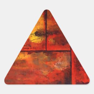 Adesivo Triangular Abstrato Art