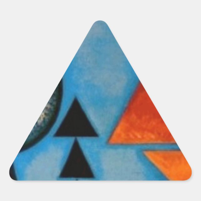 Adesivo Triangular Abstrato de Duro de Soft Kandinsky (Frente)