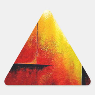 Adesivo Triangular Abstrato Painting de Hizli