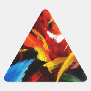 Adesivo Triangular Abstrato: Pintura de Serdar Hizli