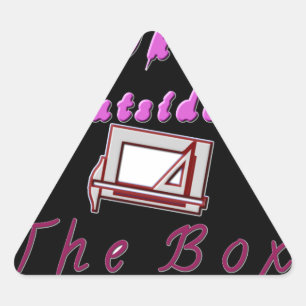 Adesivo Triangular Acho que fora da caixa ZA.